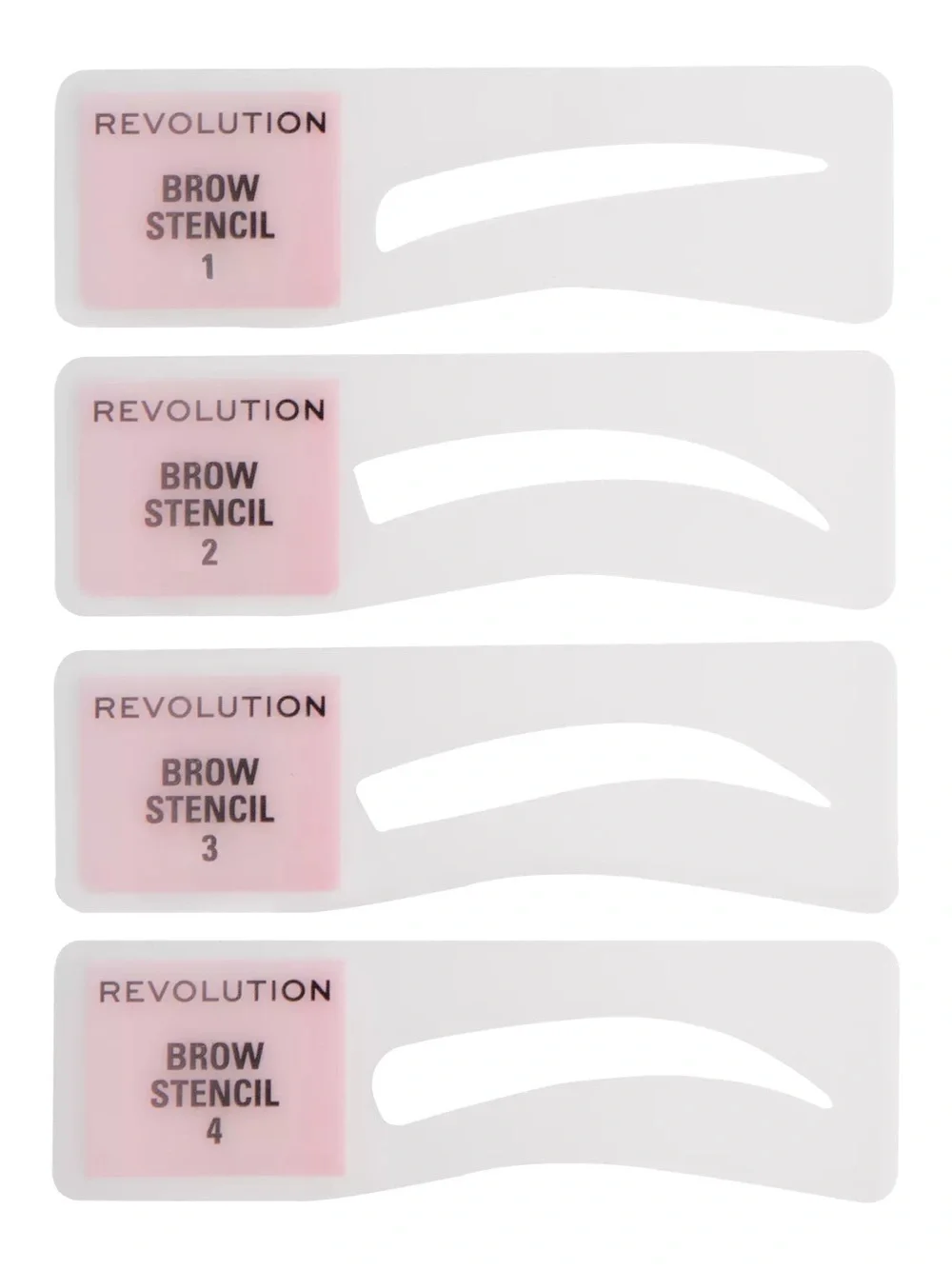 Revolution Beauty Brow Powder Stamp & Stencil Ki- Dark Brown, NEW